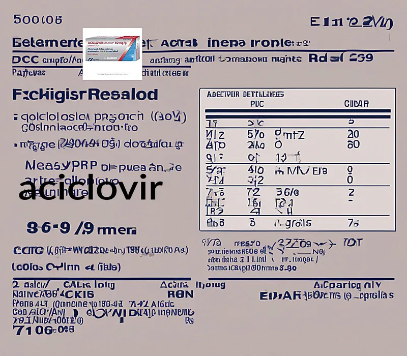 Se necesita receta para el aciclovir